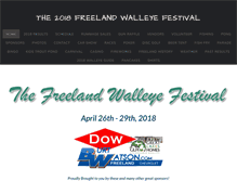 Tablet Screenshot of freelandwalleyefestival.com